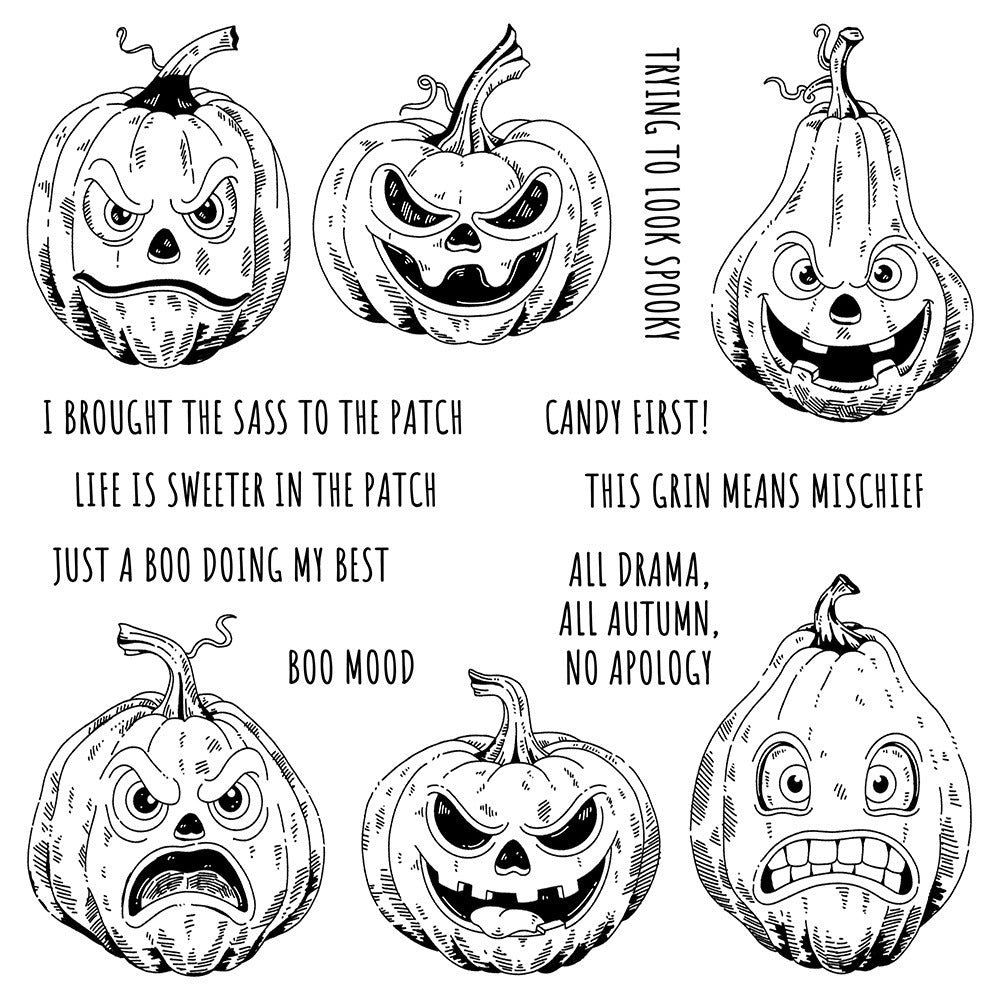 Funny Pumpkins Dies & Stamps Set