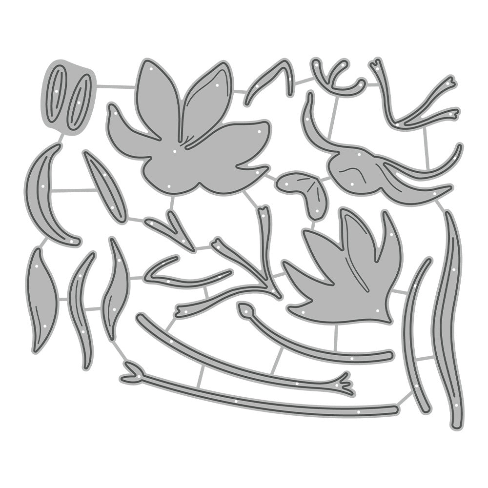 Beautiful Orchid Metal Cutting Dies