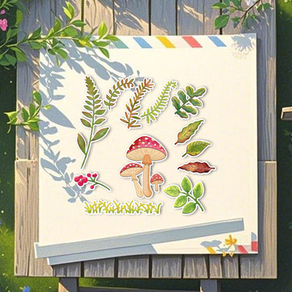 Mushrooms and Leaves Metal Cutting Dies