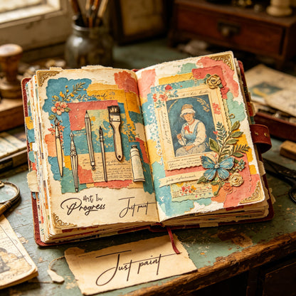 Retro DIY Decorative Journal Clear Stamps