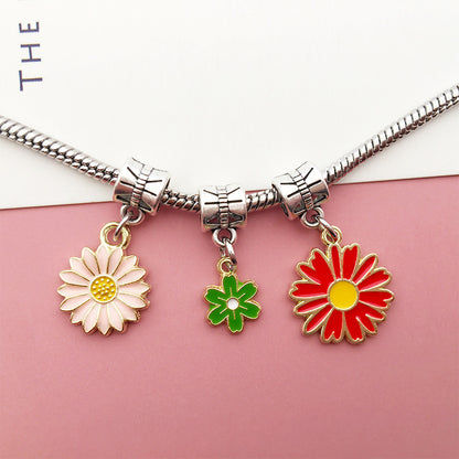 10Pcs Daisy Flower DIY Handmade Jewelry Pendants