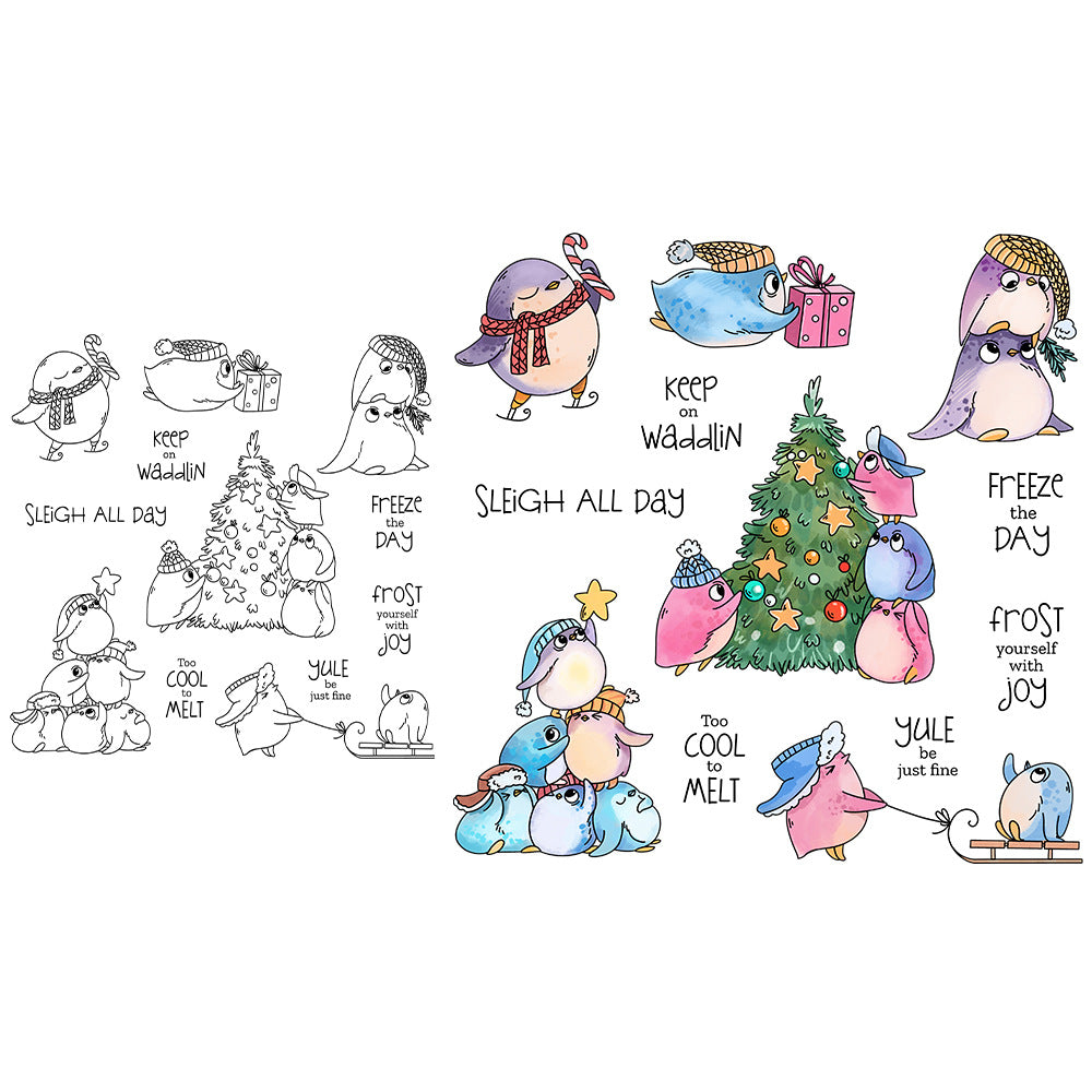 Christmas Penguins Dies & Stamps Set