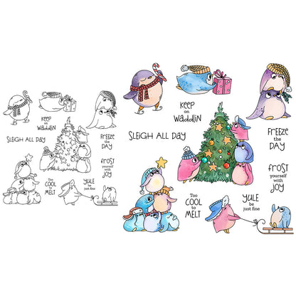 Christmas Penguins Dies & Stamps Set
