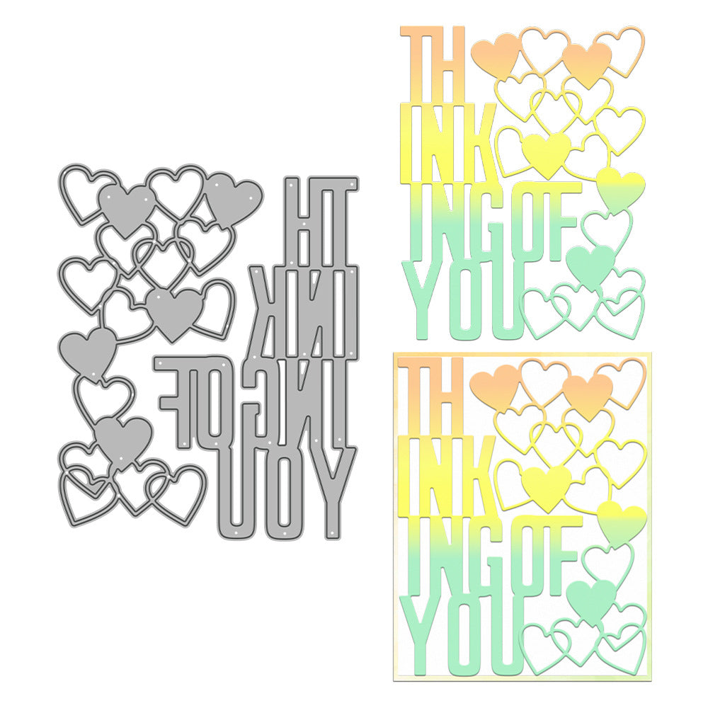 ”Thinking Of You" Words Metal Cutting Dies