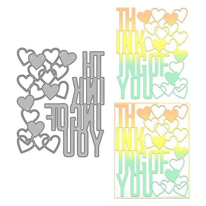 ”Thinking Of You" Words Metal Cutting Dies