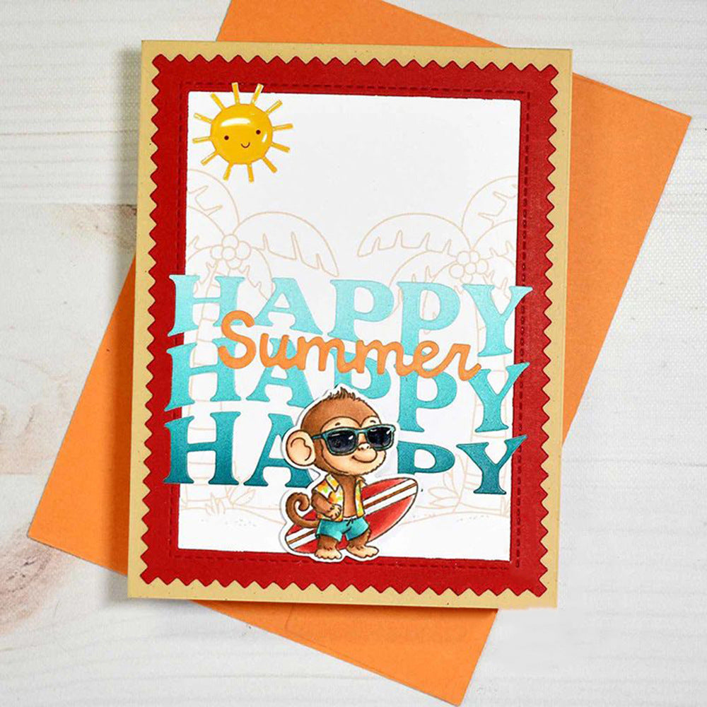 "Happy Summer" Words Metal Cutting Dies