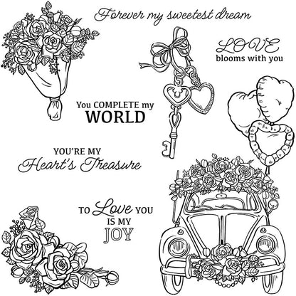 Valentine's Day Theme Dies & Stamps Set