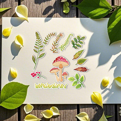 Mushrooms and Leaves Metal Cutting Dies