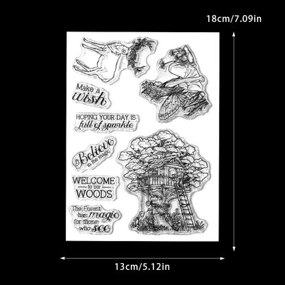 Tree House Fairy Dies & Stamps Set