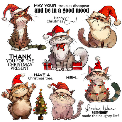 Christmas Cats Dies & Stamps Set