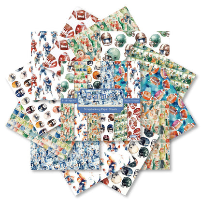 24PCS 6" Game Scrapbook Paper & Cardstock