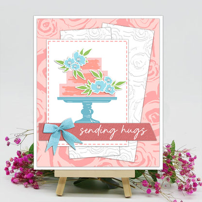 Birthday Cake Dies & Stamps Set