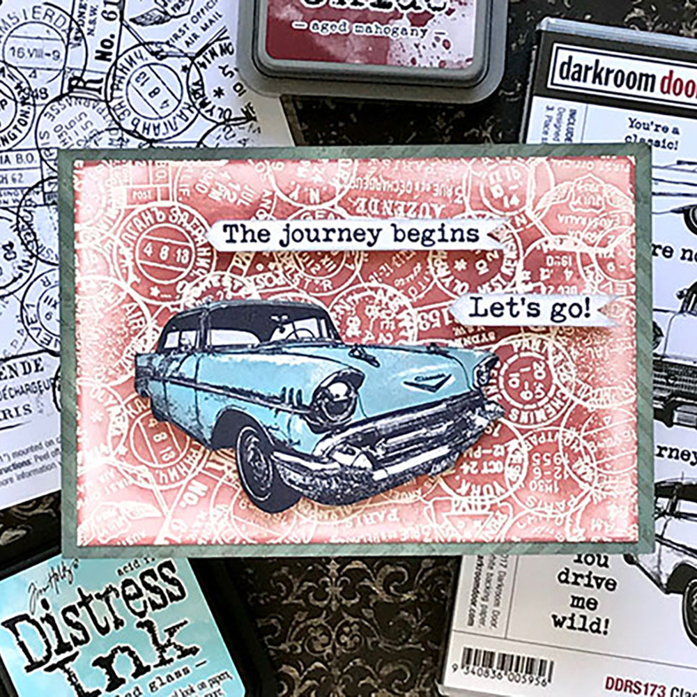 Retro Cars Clear Stamps