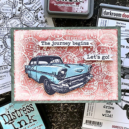 Retro Cars Clear Stamps