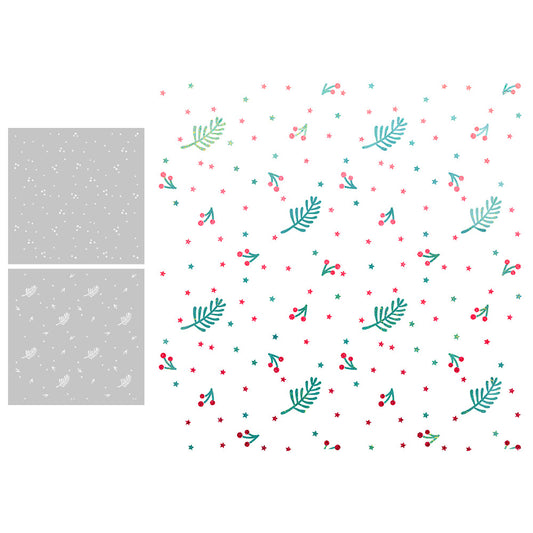 2 PCS Creative Patterns DIY Painting Hollow Stencil