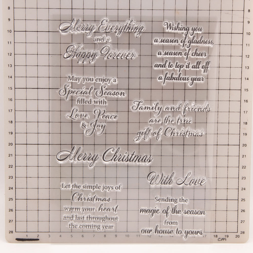 Christmas Greetings Clear Stamps