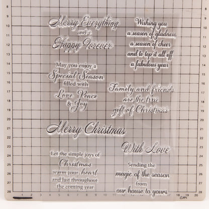 Christmas Greetings Clear Stamps