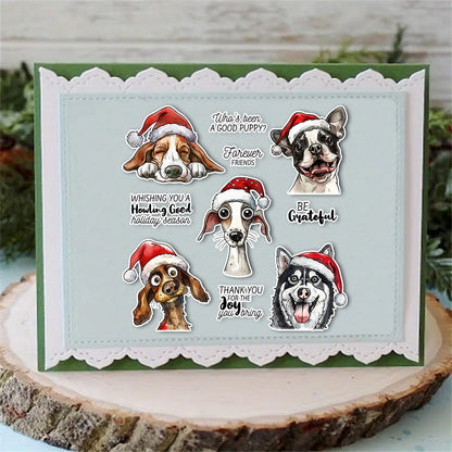 Christmas Dogs Dies & Stamps Set