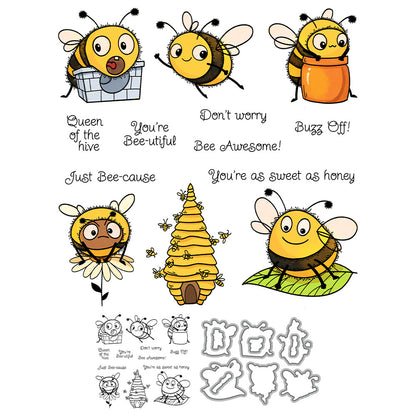 Happy Bees Dies & Stamps Set