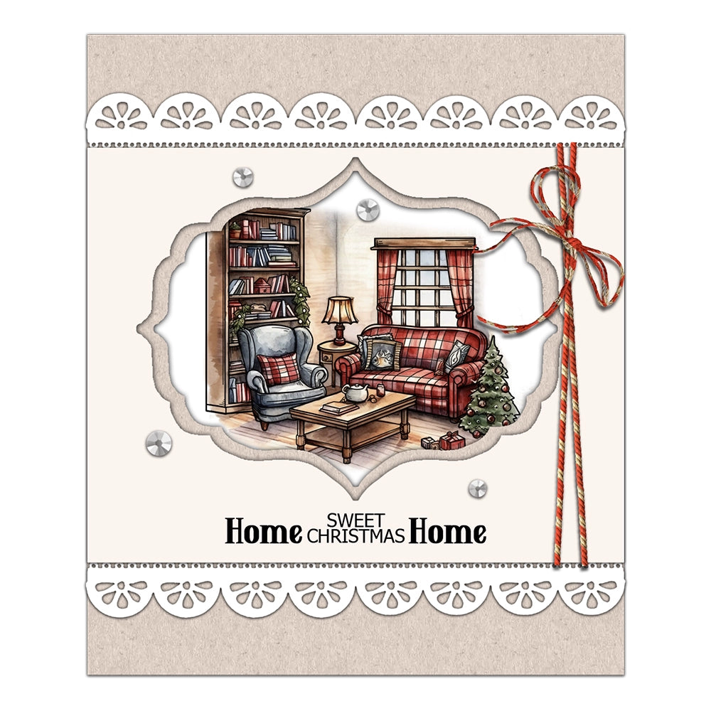 Cozy Home In Winter Clear Stamps