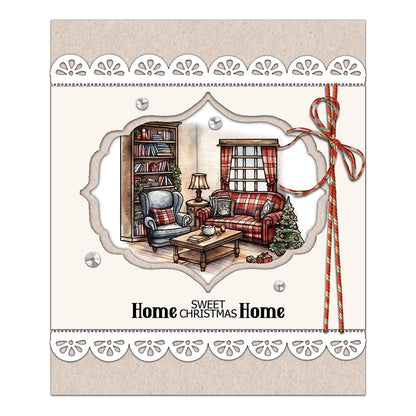 Cozy Home In Winter Clear Stamps