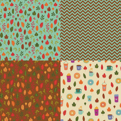 24PCS 6" Autumn Rally Scrapbook Paper & Cardstock