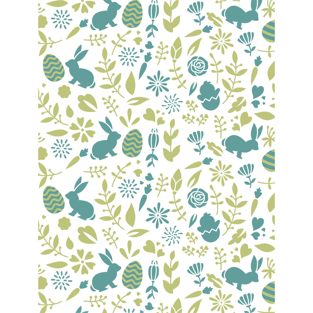 2 PCS Easter Theme Pattern DIY Painting Hollow Stencil