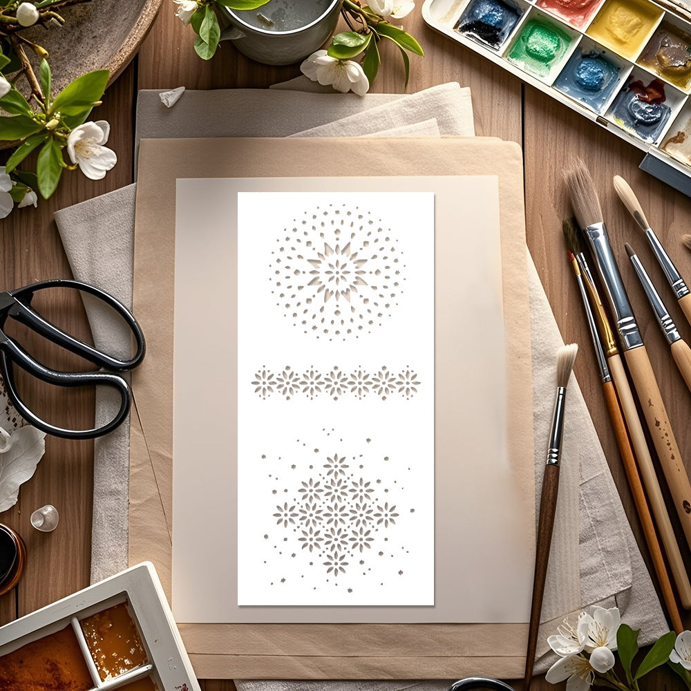 Flower Pattern DIY Painting Hollow Stencil