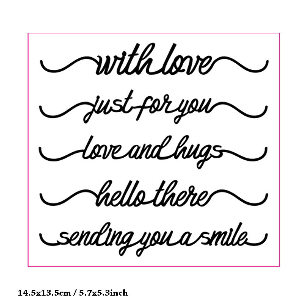 Personalized Letter Words Clear Stamps