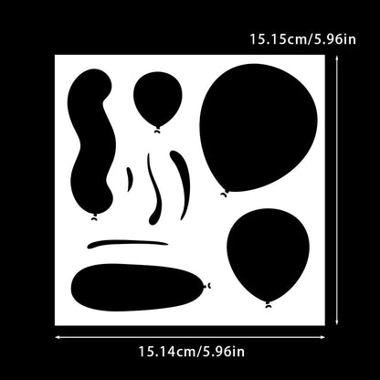 Balloon Pattern DIY Painting Hollow Stencil