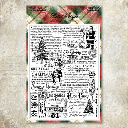 Christmas Series DIY Decorative Journal Clear Stamps