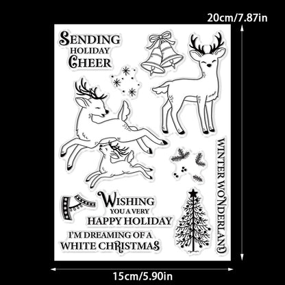 Christmas Deer Dies & Stamps Set