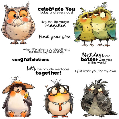 Funny Bird Friendship Dies & Stamps Set