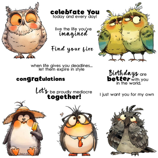 Funny Bird Friendship Dies & Stamps Set