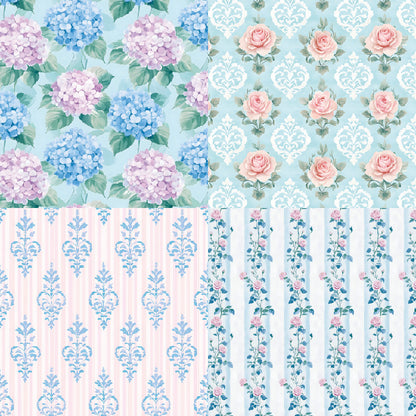 24PCS 6" Thyme Scrapbook Paper & Cardstock