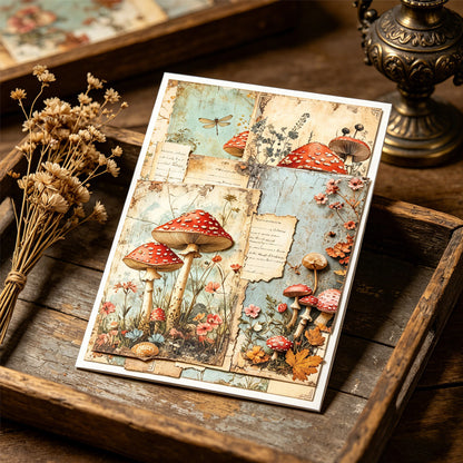 A5 Mushroom Forest Journal Scrapbook Paper