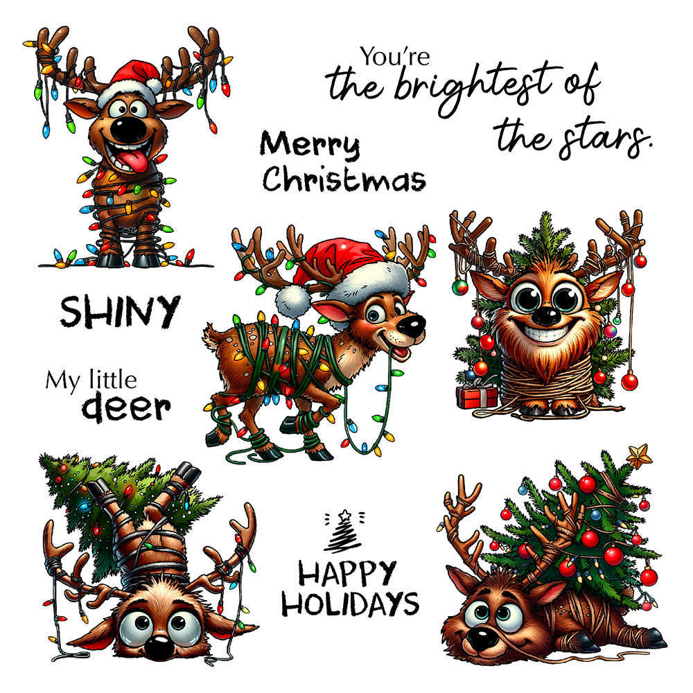Christmas Elk Clear Stamps