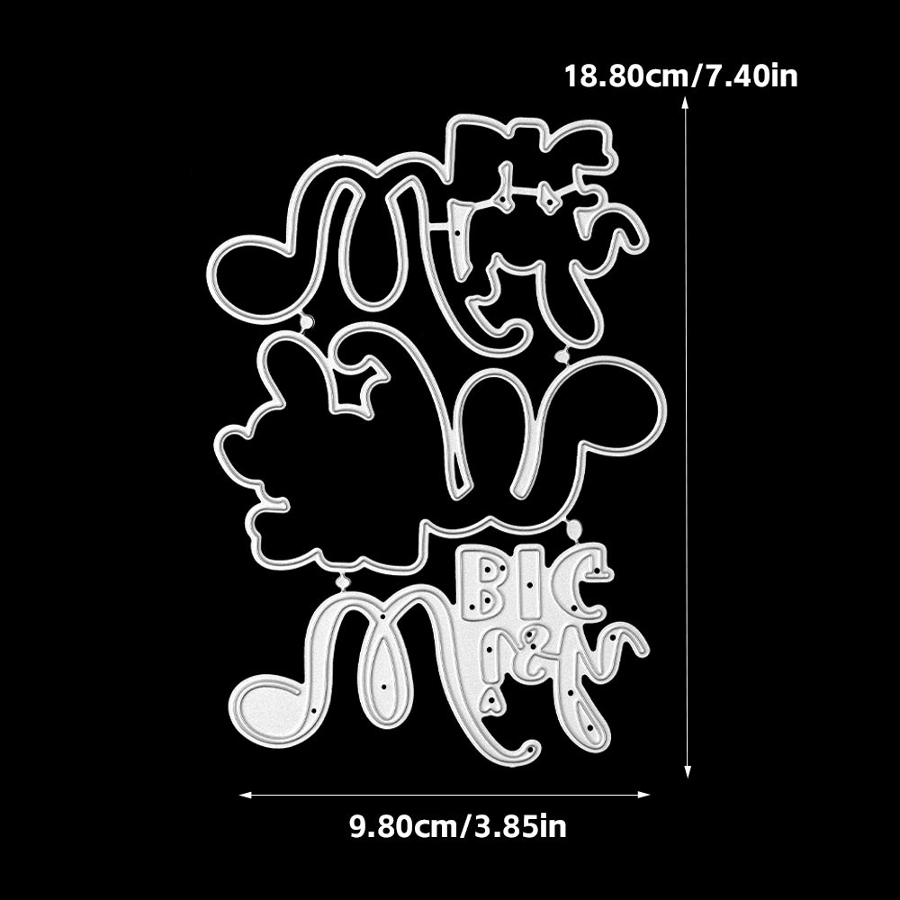 "Big Wish" Words Metal Cutting Dies