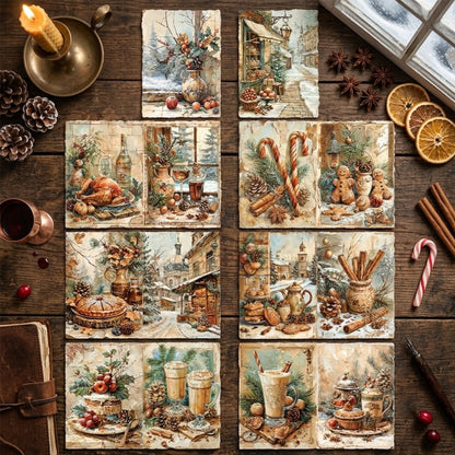 A5 Christmas Bakery Journal Scrapbook Paper