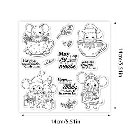 Christmas Mouse Clear Stamps