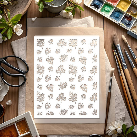 Leaves Pattern DIY Painting Hollow Stencil