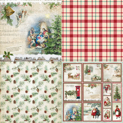 24PCS 6" Winter Holidays Scrapbook Paper & Cardstock