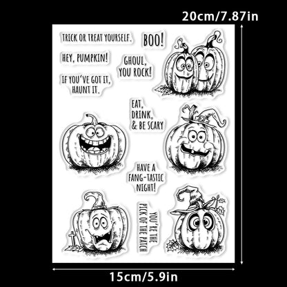 Halloween Pumpkin Dies & Stamps Set