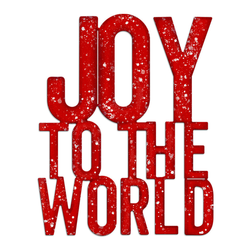 "JOY TO THE WORLD" Phrase Metal Cutting Dies