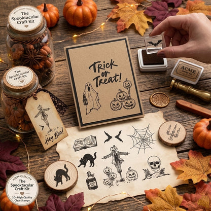 Halloween Theme DIY Decorative Journal Clear Stamps
