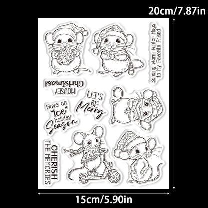 Christmas Mouse Dies & Stamps Set