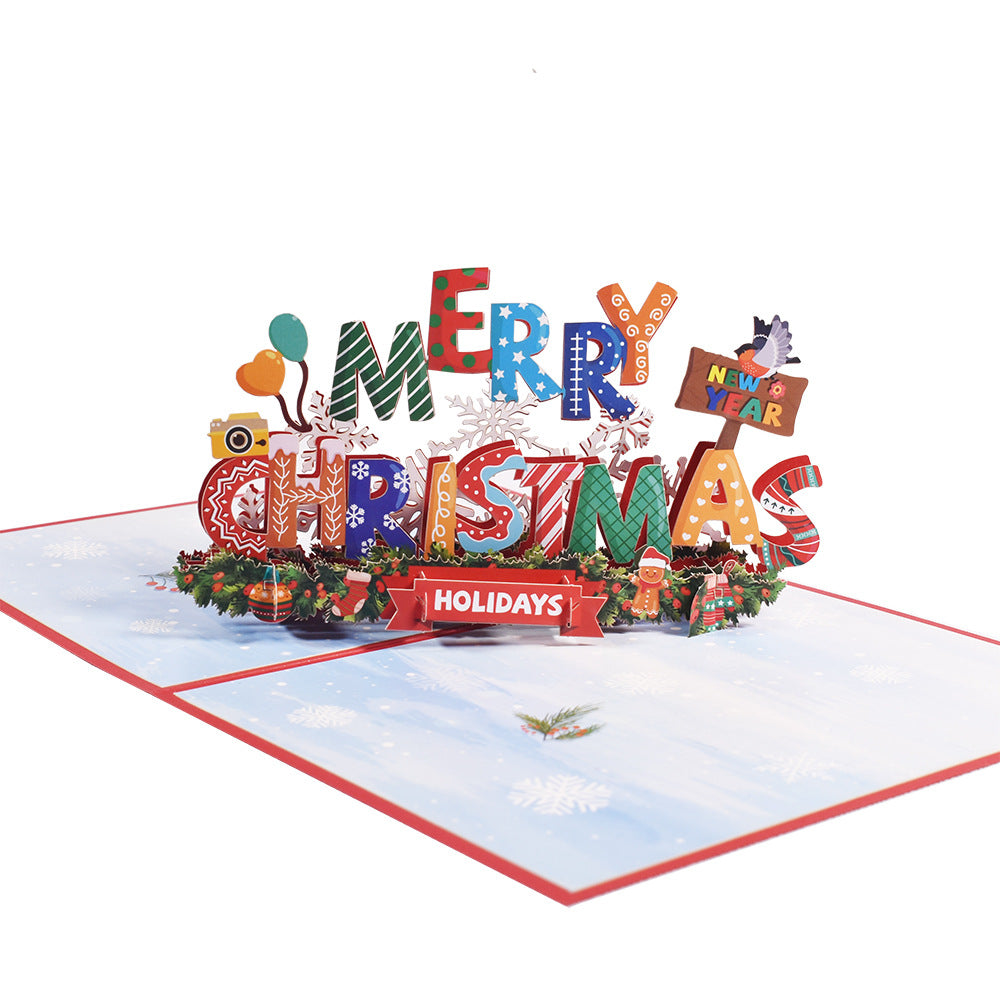 3D Creative Christmas Series Pop-Up Greeting Card