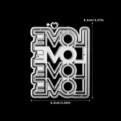 Valentine's Day "Love" Metal Cutting Dies