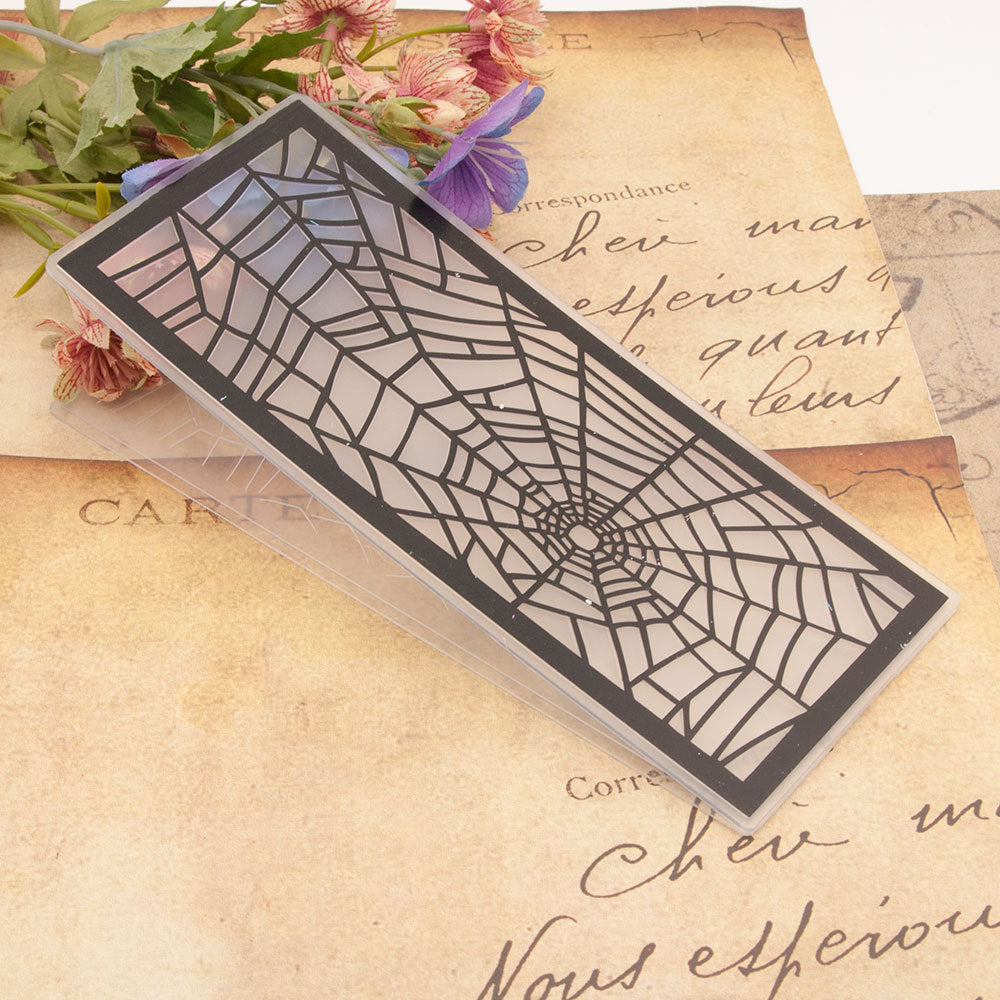 Spider Web Pattern Plastic Embossing Folder