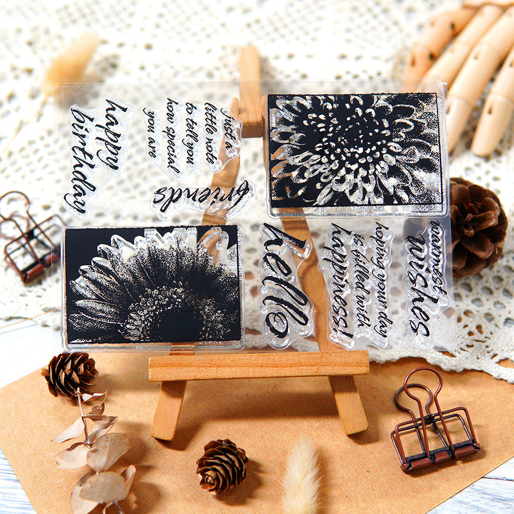 Floral Pattern Clear Stamps